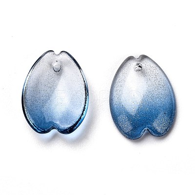 Transparent Glass Pendants GLAA-B003-03E-1