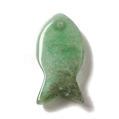 Natural Green Aventurine Pendants G-G932-B15-1