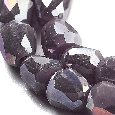 Electroplate Glass Beads Strands EGLA-D030-P4mm-B06-1