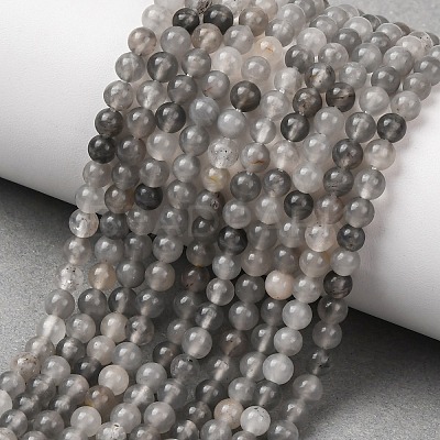 Natural Cloudy Quartz Beads Strands G-D840-69-4mm-1