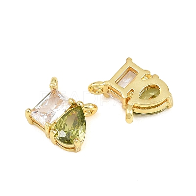 Brass Pave Cubic Zirconia Charms CU-CBA6A75-03G-11-1