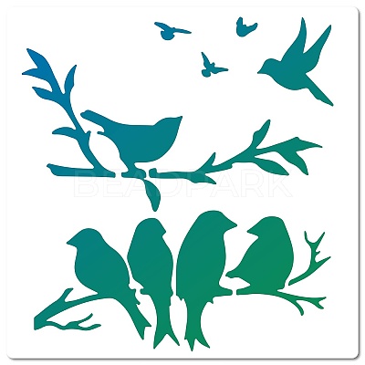 PET Plastic Hollow Out Drawing Painting Stencils Templates DIY-WH0244-276-1