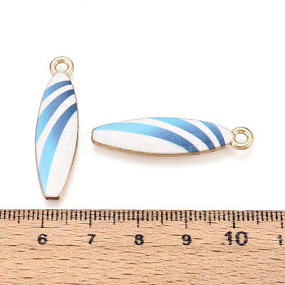 Alloy Enamel Pendants ENAM-T022-40KCG-01-1