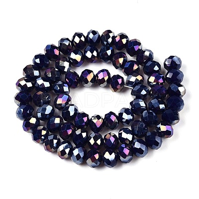 Electroplate Glass Beads Strands LS-EGLA-A044-P8mm-B07-1