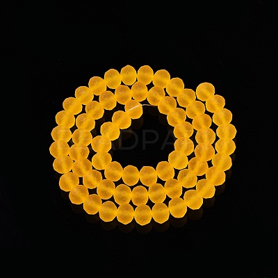Transparent Glass Beads Strands X-EGLA-A044-T8mm-MD05-1