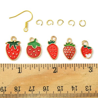 DIY Strawberry Dangle Earrings DIY-FS0006-05-1