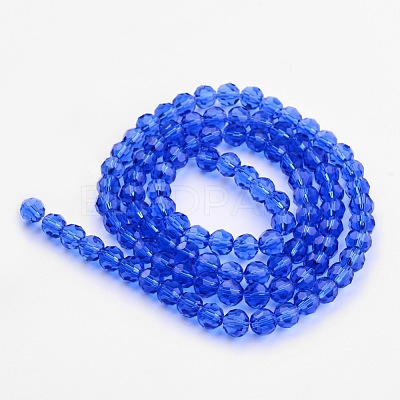 Transparent Glass Bead Strands GLAA-G013-4mm-26-1