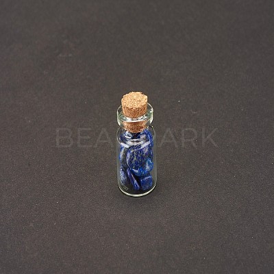 Transparent Glass Wishing Bottle Decoration DJEW-A001-01C-14-1