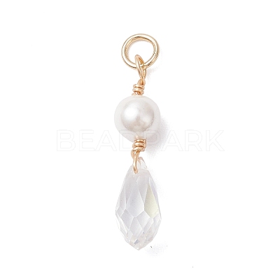 Shell Pearl & Glass Pendants PALLOY-JF04717-1