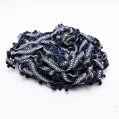 Ethnic Style Trim Fringe Ribbon Ball OCOR-WH0057-14-1