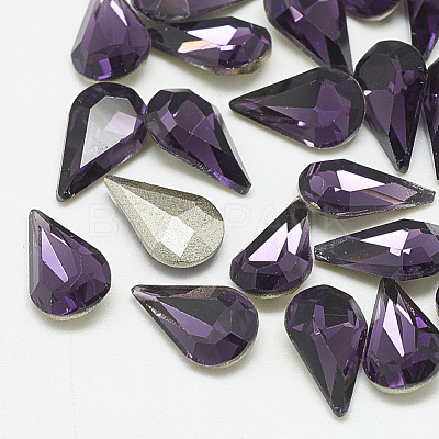 Pointed Back Glass Rhinestone Cabochons RGLA-T082-5x8mm-16-1