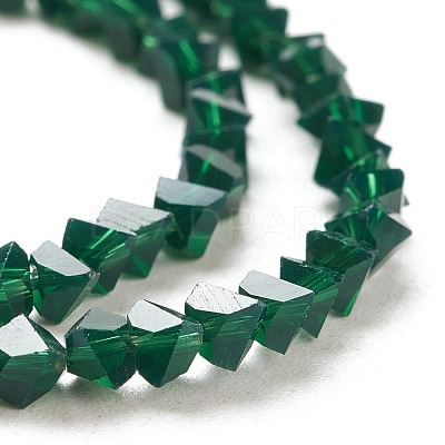 Transparent Solid Color Glass Beads Strands GLAA-L031-01-B02-1