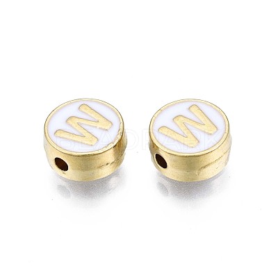 Alloy Enamel Beads ENAM-N052-006-01W-RS-1