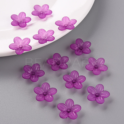 Frosted Acrylic Bead Caps MACR-S371-08A-743-1