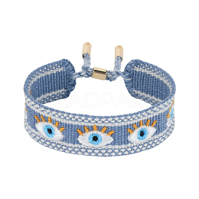 Adjustable Polyester Slider Bracelets FS-WG54A06-06-1