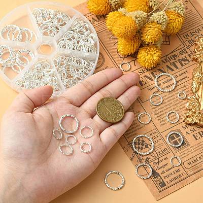 Iron Textured Jump Rings IFIN-CJ0001-24-1