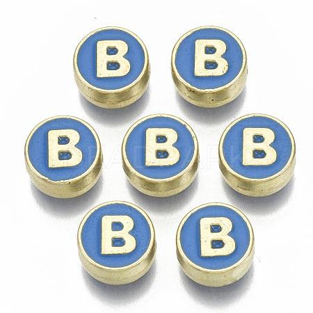 Alloy Enamel Beads ENAM-S122-028B-NR-1