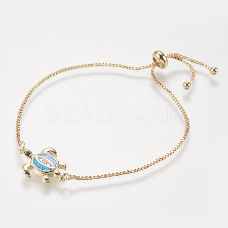 Adjustable Brass Bolo Bracelets BJEW-I240-01G-02-1