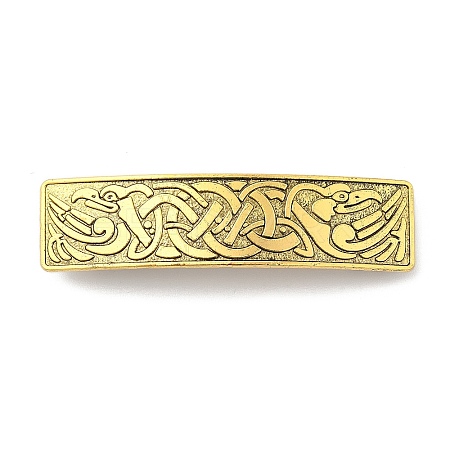 Viking Knot Alloy Retro Hair Barrettes LS-AJEW-K048-03AG-1