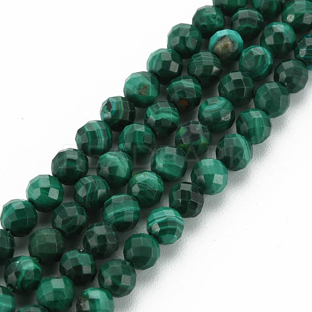 Natural Malachite Beads Strands G-S361-4mm-001-1