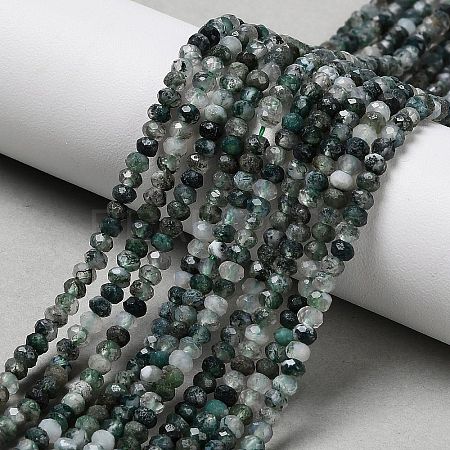 Natural Moss Agate Beads Strands X-G-C228-A01-2x3mm-1
