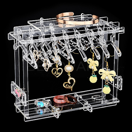 1 Set Transparent Acrylic Earring Display Stands EDIS-PH0001-28-1