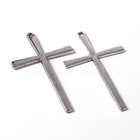 Tibetan Style Alloy Cross Large Pendants LS-EAAA0100Y-NF-1