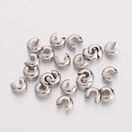 Brass Crimp Beads Covers EC266-1