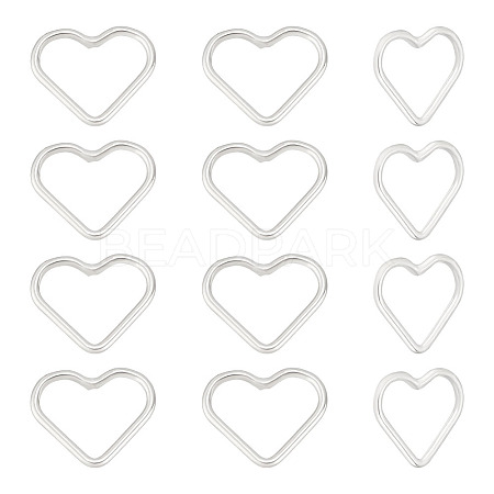12Pcs 925 Sterling Silver Linking Rings FIND-BC0005-05-1