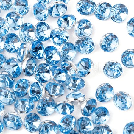 Imitation Taiwan Acrylic Rhinestone Pointed Back Cabochons GACR-A003-5mm-26-1