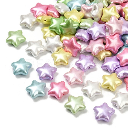 Opaque Acrylic Imitation Pearl Beads OACR-B031-53-1