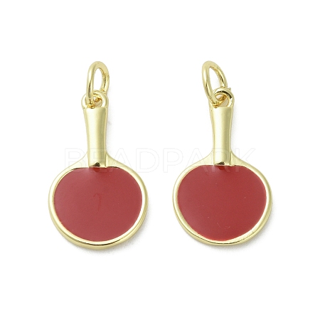 Brass Enamel Pendants KK-D384-01G-05-1