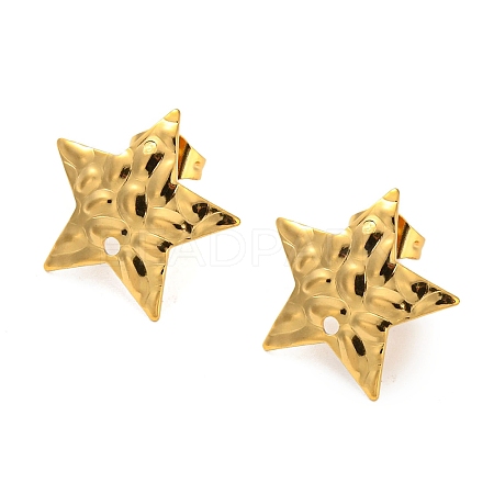 304 Stainless Steel Stud Earring Findings STAS-Z047-13G-1