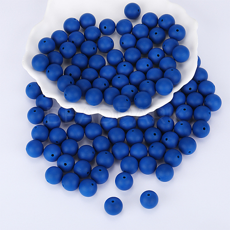 Round Silicone Focal Beads SI-JX0046A-50-1