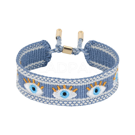 Adjustable Polyester Slider Bracelets FS-WG54A06-06-1