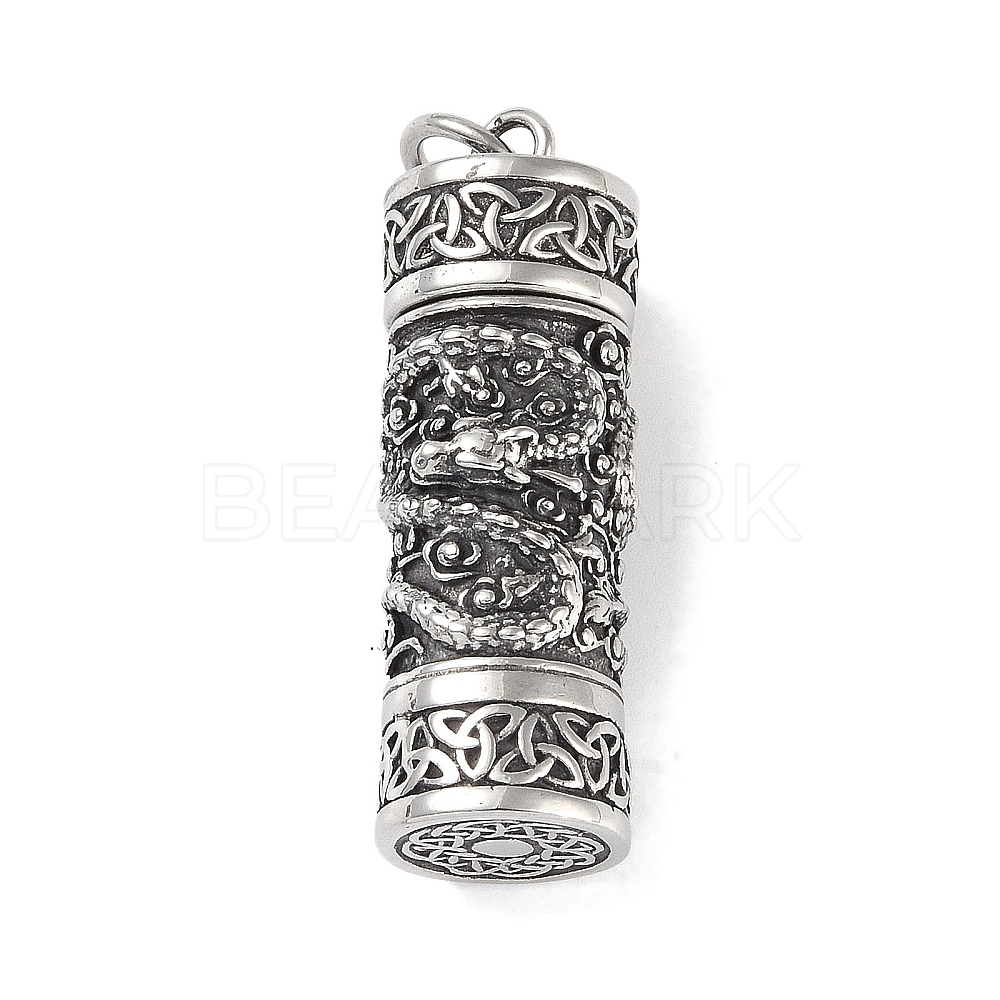 Openable 316 Surgical Stainless Steel Urn Ashes Pendants - Beadpark.com