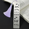 Fingerinspire 2Pcs 2 Style Stainless Steel Bookmarks AJEW-FG0001-58A-5