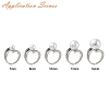 Adjustable Brass Cuff Rings ZIRC-F076-04P-3