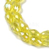 Transparent Electroplate Glass Beads Strands EGLA-N013-T6mm-B26-3