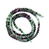 Natural Ruby in Zoisite Beads Strands G-P457-A01-29-3
