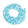 Electroplate Transparent Glass Beads Strands EGLA-Q139-01A-A26-2