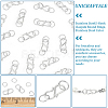 50Pcs 304 Stainless Steel S-Hook Clasps FIND-UN00008-4