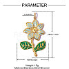 304 Stainless Steel with Enamel Pendants SA-OY002-53G-01-2