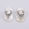 Natural White Shell Mother of Pearl Shell SSHEL-L008-33B-2