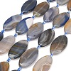 Natural Banded Agate Beads Strands GG-CBAB074-01-2