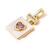 Natural Shell Pendants X-KK-Z149-22G-2