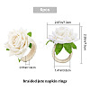 6Pcs Jute Braided Napkin Rings DJEW-CP0001-20B-2