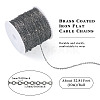 Brass Coated Iron Flat Cable Chains CH-TAC0007-01B-4