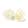 3-Petal Opaque Acrylic Bead Caps SACR-D007-08B-3