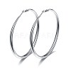 Brass Hoop Earrings EJEW-BB35268-S-4